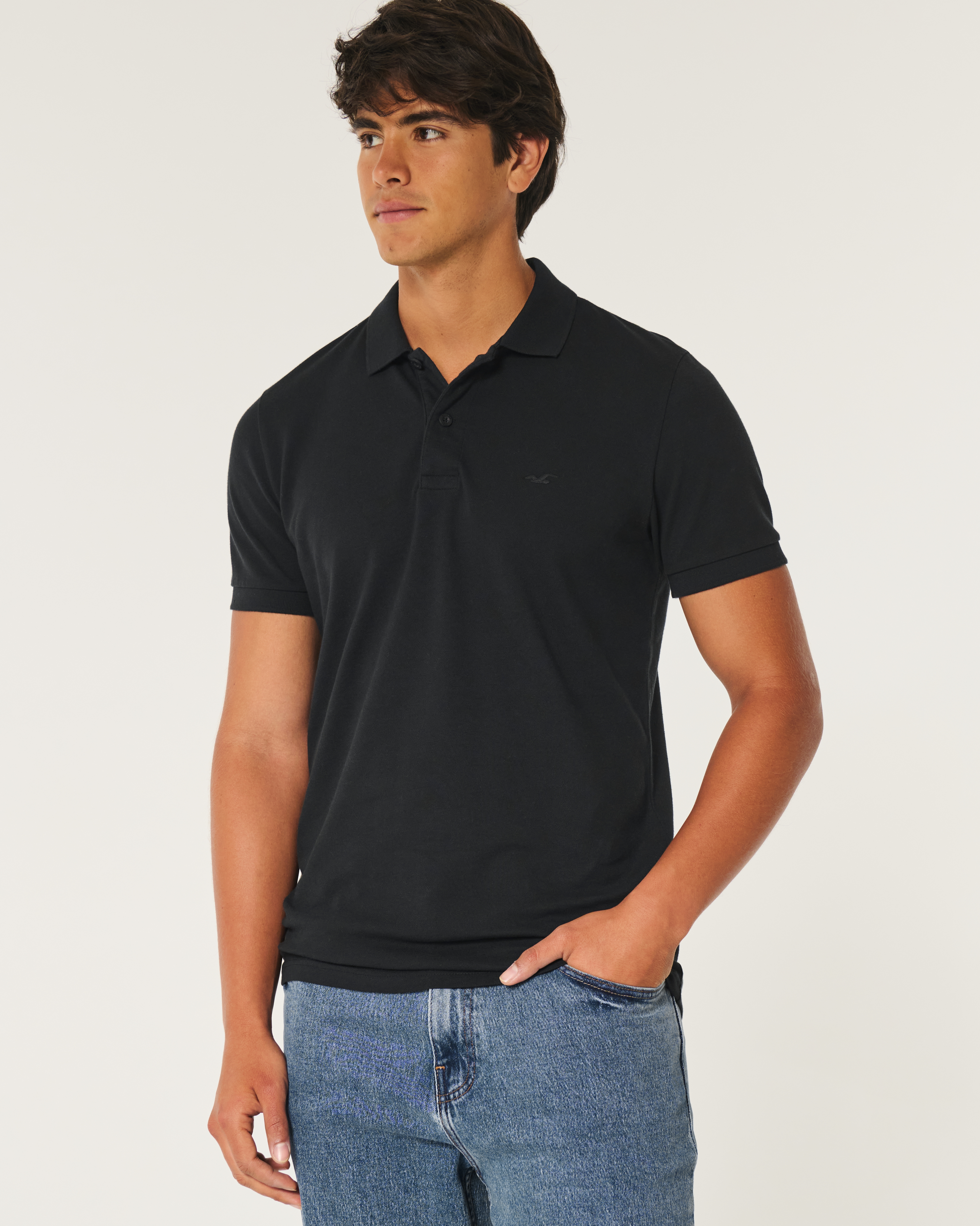 Hollister polo shirt sale best sale