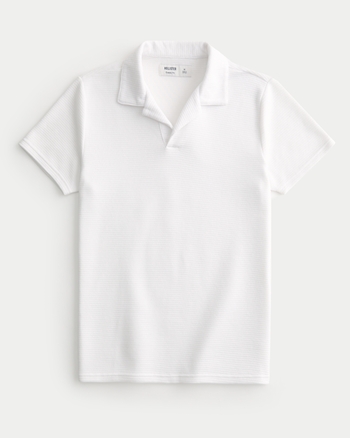 Men s Textural Knit Polo Men s Clearance HollisterCo