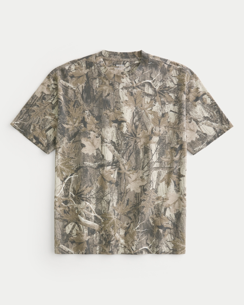 Men s Heavyweight Boxy Camo Pattern T Shirt Men s Tops HollisterCo