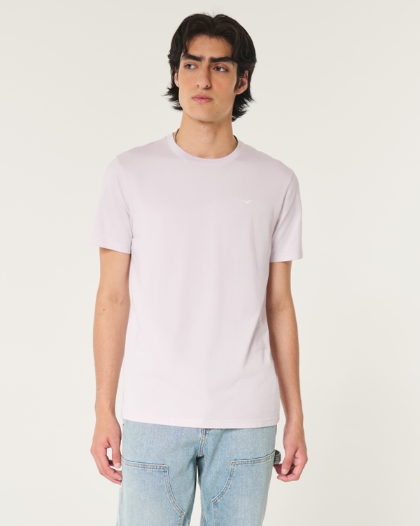 Icon Crew T-Shirt, Light Purple view 1