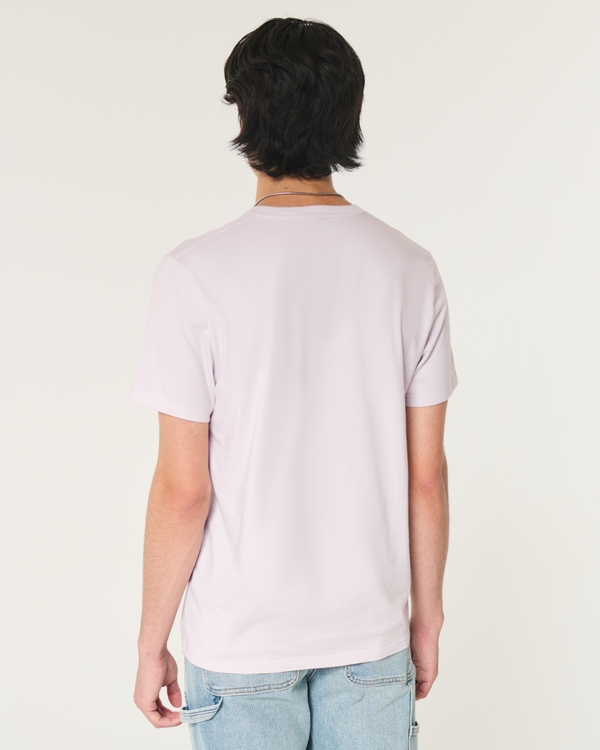 Icon Crew T-Shirt, Light Purple view 2