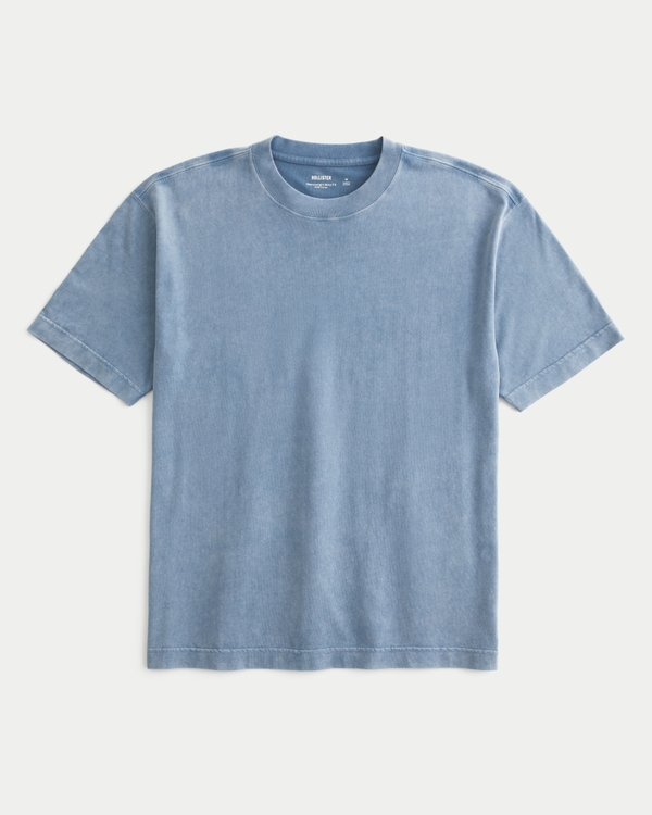 Heavyweight Boxy Crew T-Shirt, Washed Slate