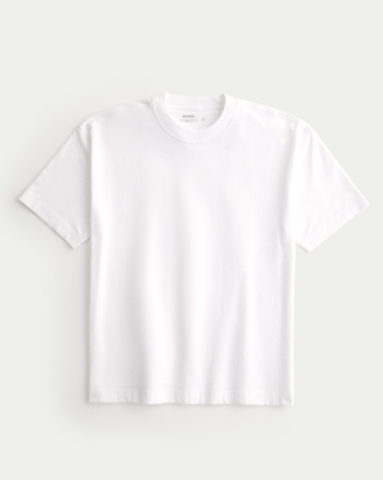Men's Heavyweight Boxy Crew T-Shirt | Men's Tops | HollisterCo.com