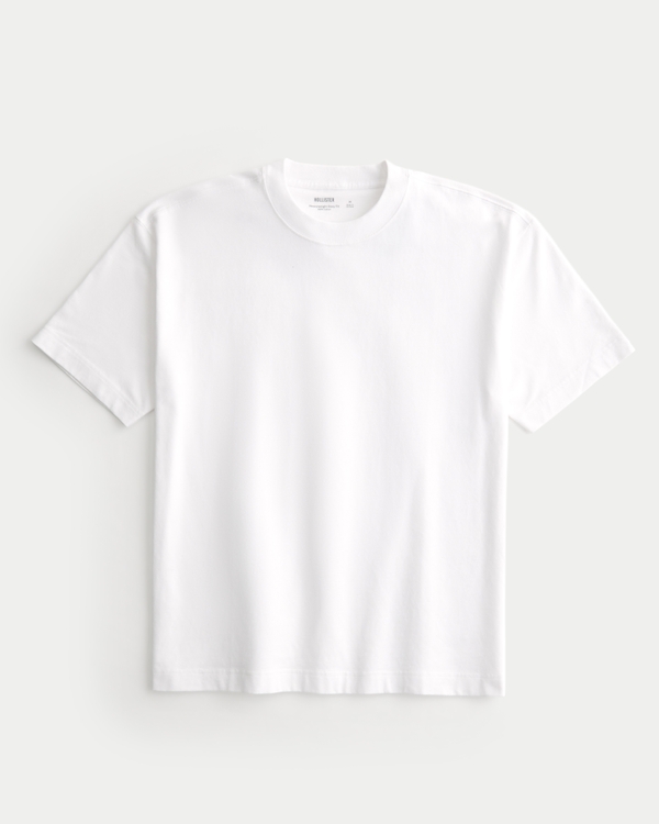 Heavyweight Boxy Crew T-Shirt, White view 1