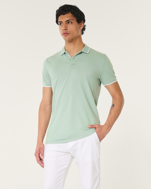 Tipped Icon Polo, Mint
