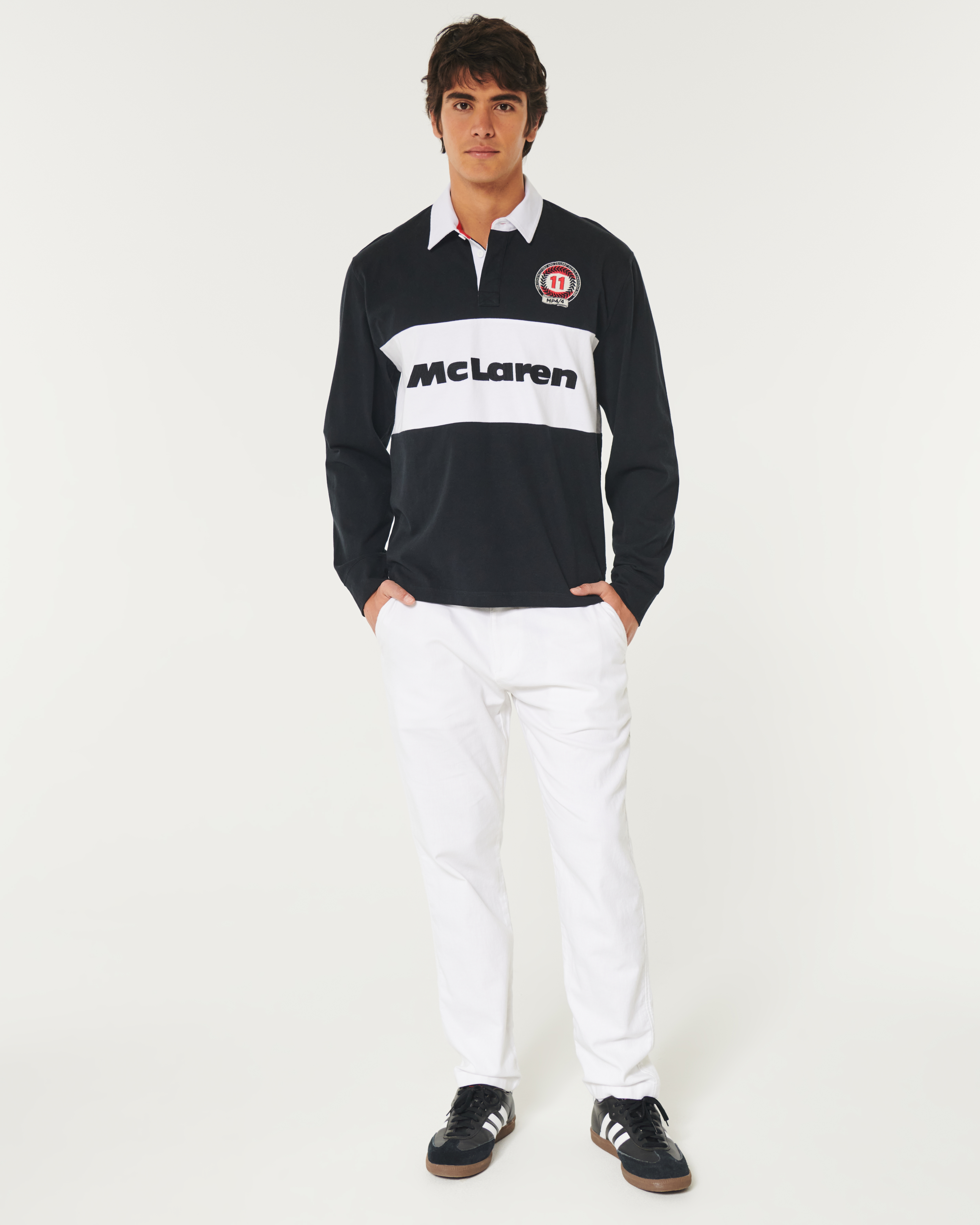 Hollister long sleeve polo hotsell