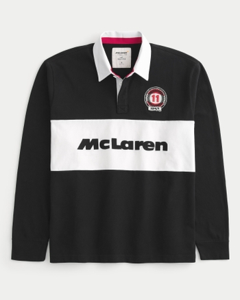 Herren Langarmliges Rugby Polo mit McLaren Grafik Herren Oberteile HollisterCo