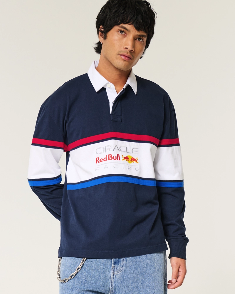 Boxy Heavyweight Oracle Red Bull Racing Graphic Rugby Polo