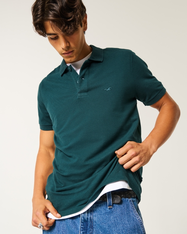 Polos de Hombre Polos de corte elastico y de rayas Hollister Co