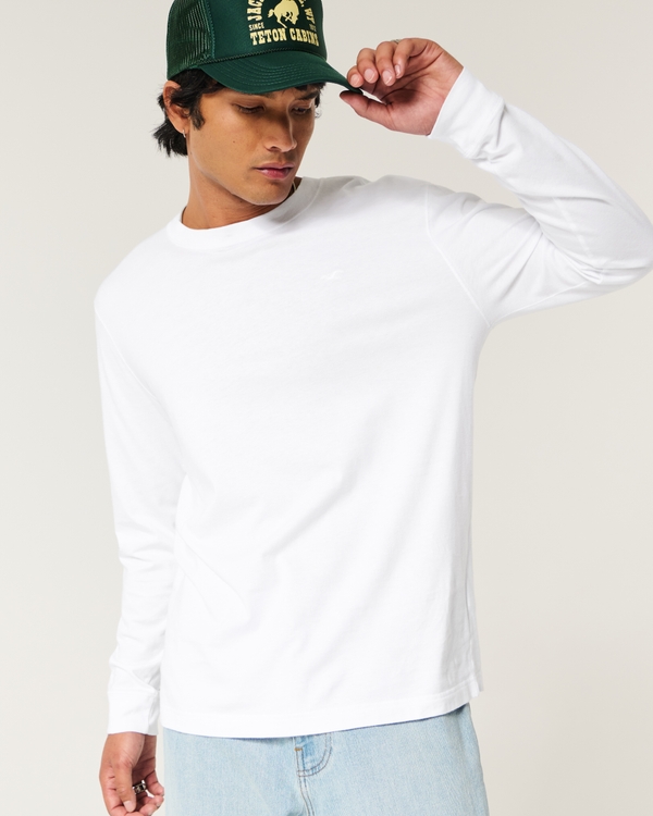 Camisetas de manga larga para hombre estilos casual de tendencia Hollister Co