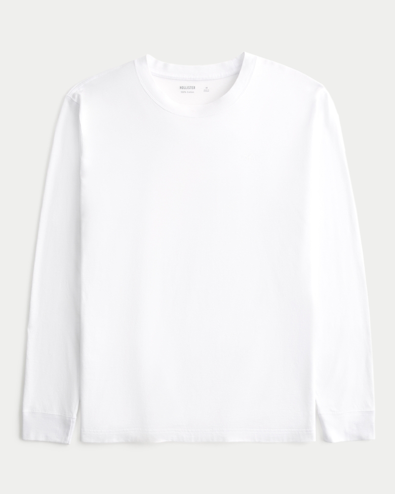 Long-Sleeve Cotton Crew T-Shirt