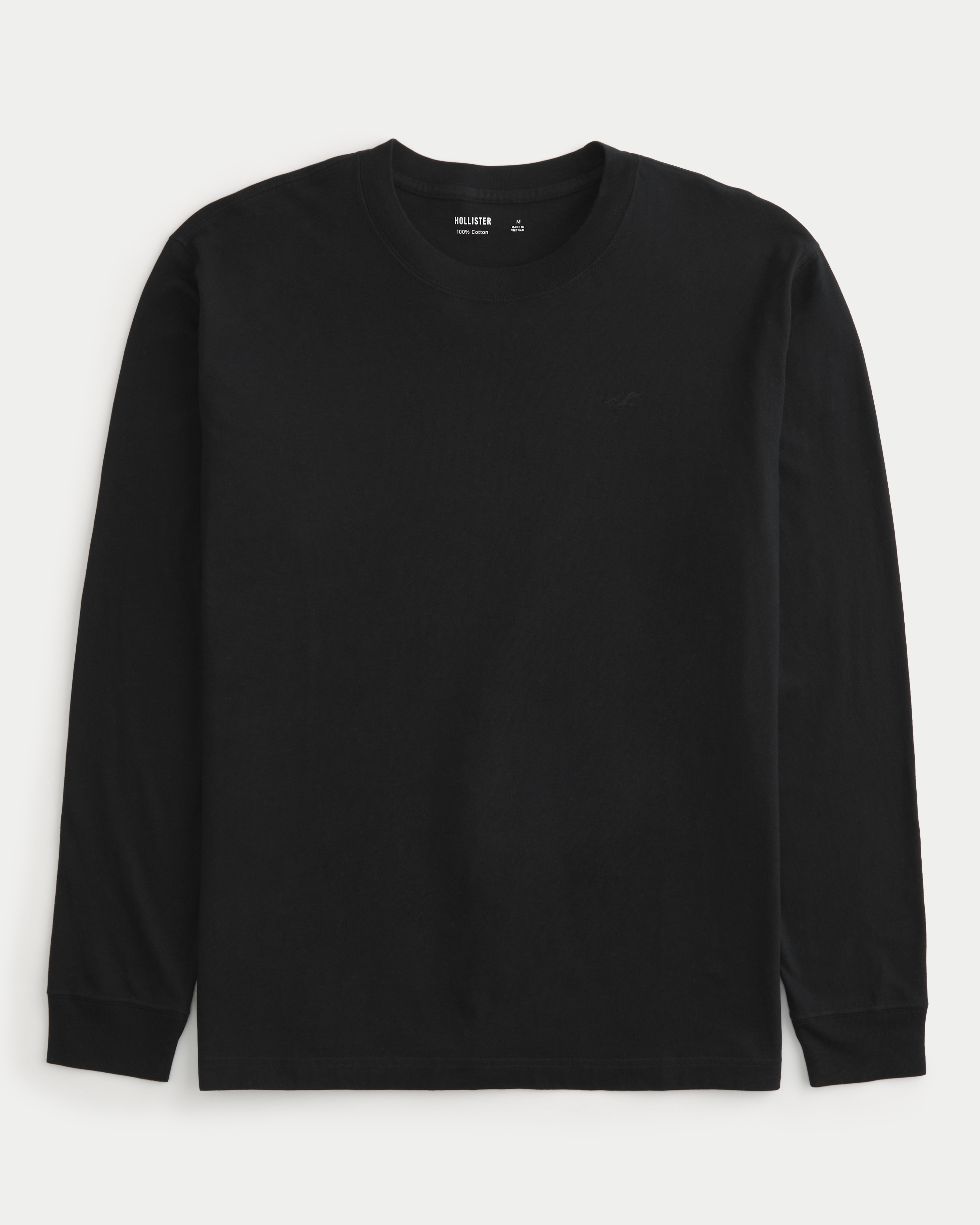 Long-Sleeve Cotton Crew T-Shirt