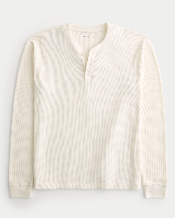 Waffle Henley, Cream