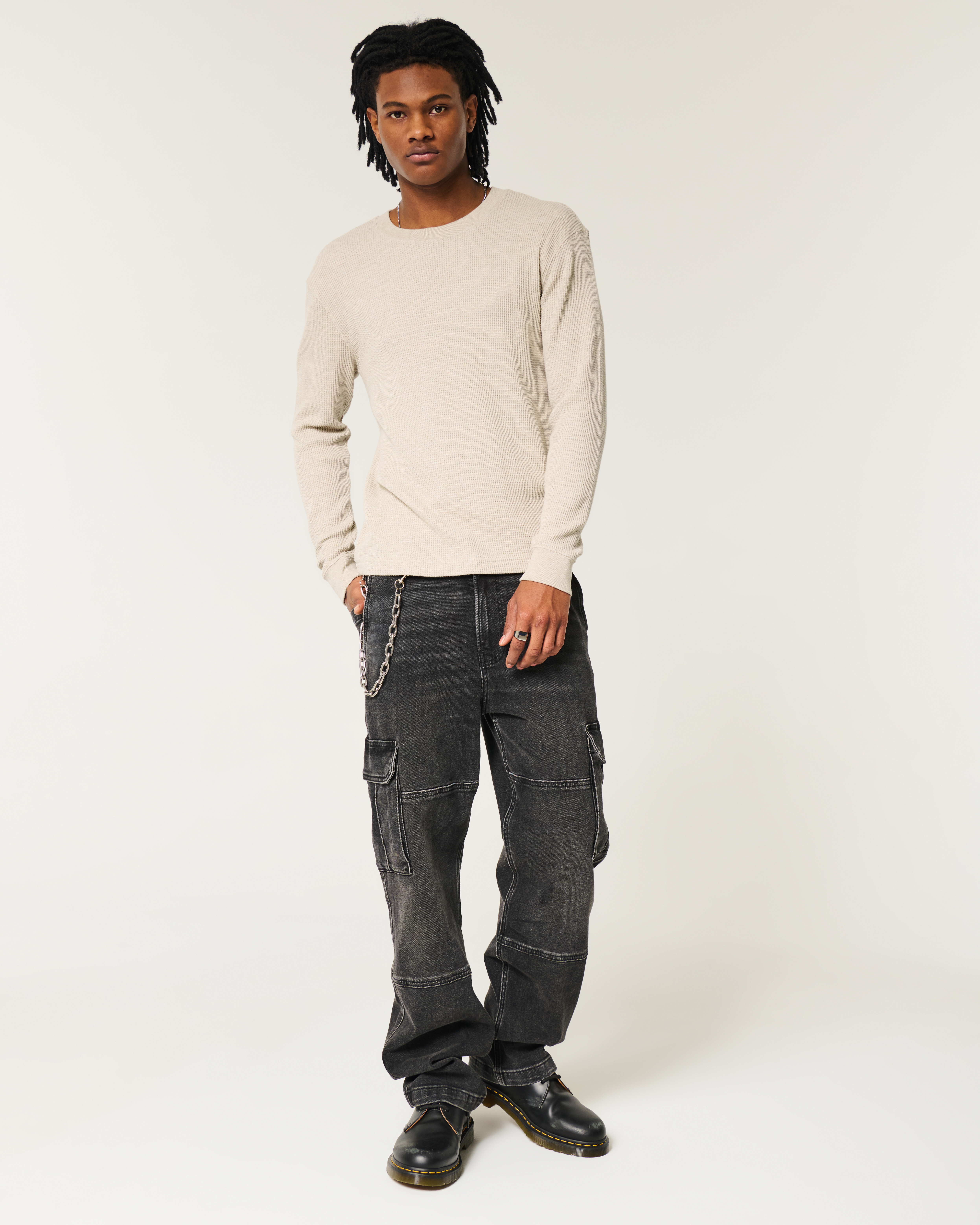 [COLN] pollster waffle long sleeve tee (4c) 長袖 Tシャツ COLN] pollster waffle long sleeve tee (4c) 長袖 Tシャツ