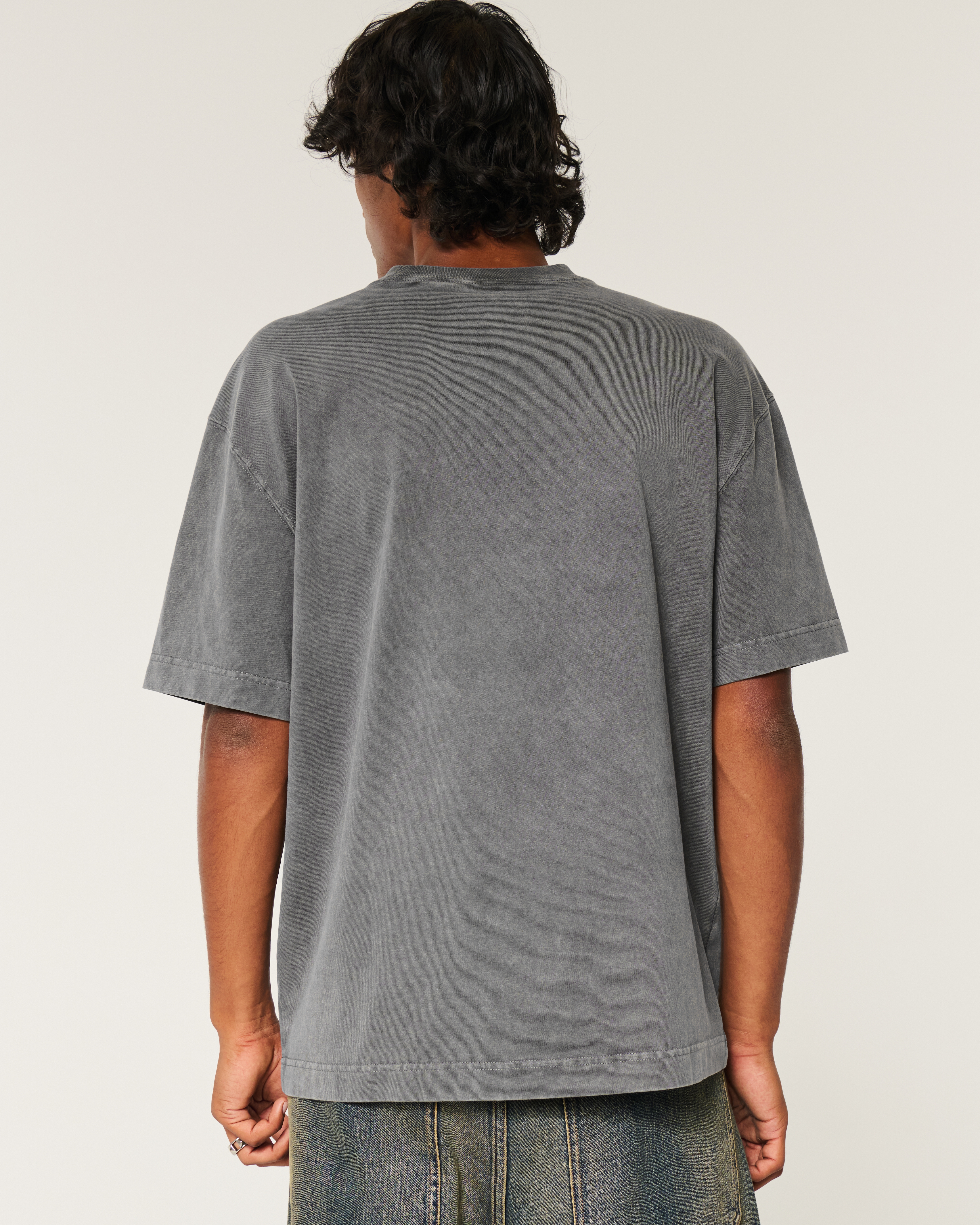 Boxy Heavyweight Washed Crew T-Shirt