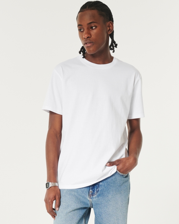 Relaxed Cotton Crew T-Shirt, White