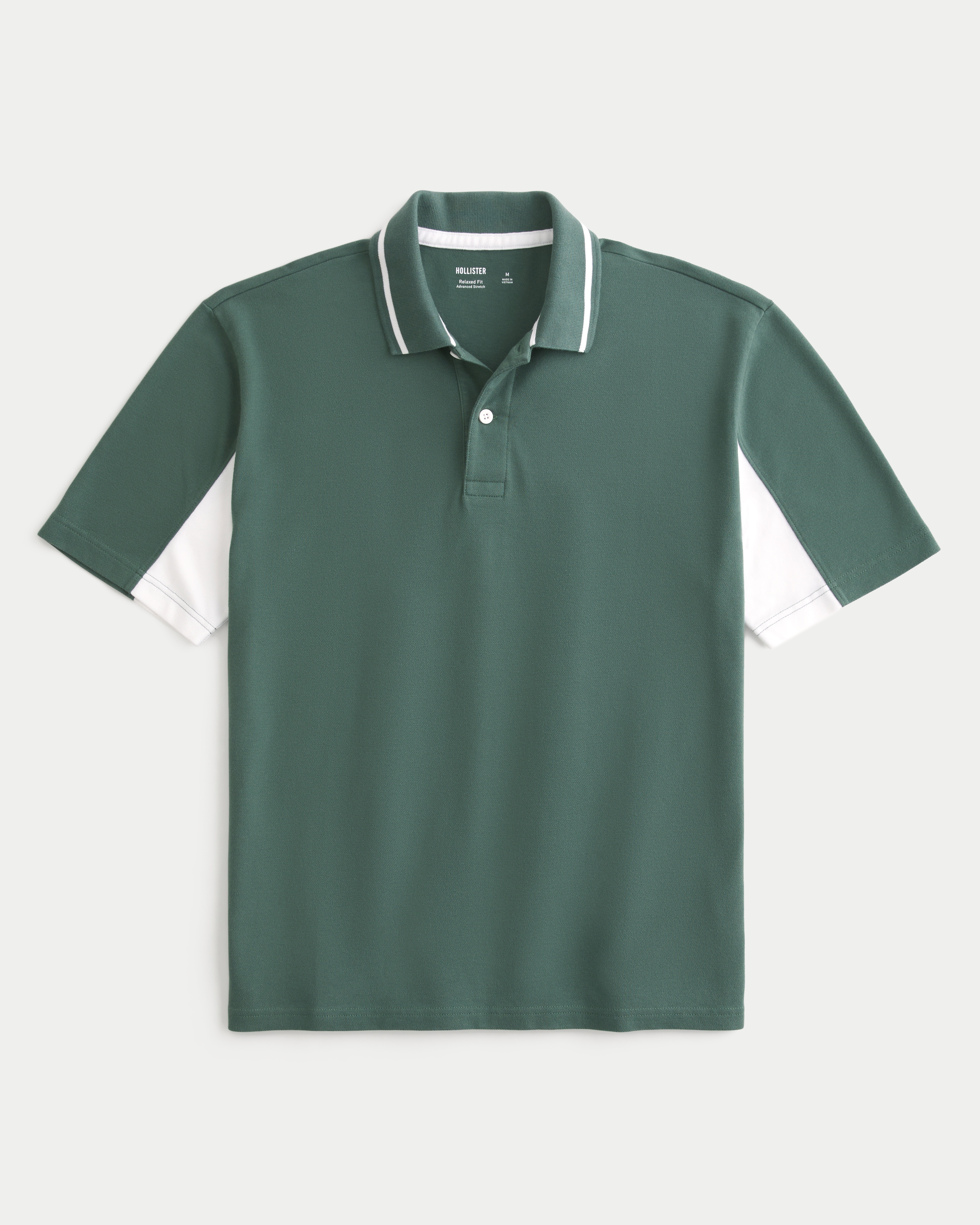 Men s Relaxed Polo in Forest Green Size XS from Hollister