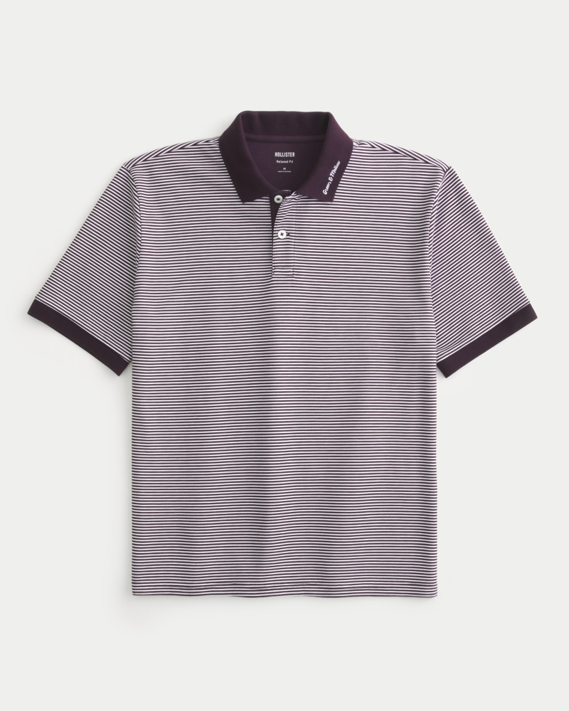 Men s Relaxed Cooling Polo Men s Tops HollisterCo