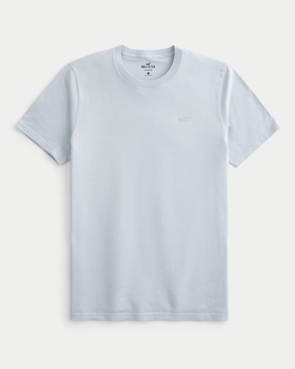Cotton Icon Crew T-Shirt, Light Blue