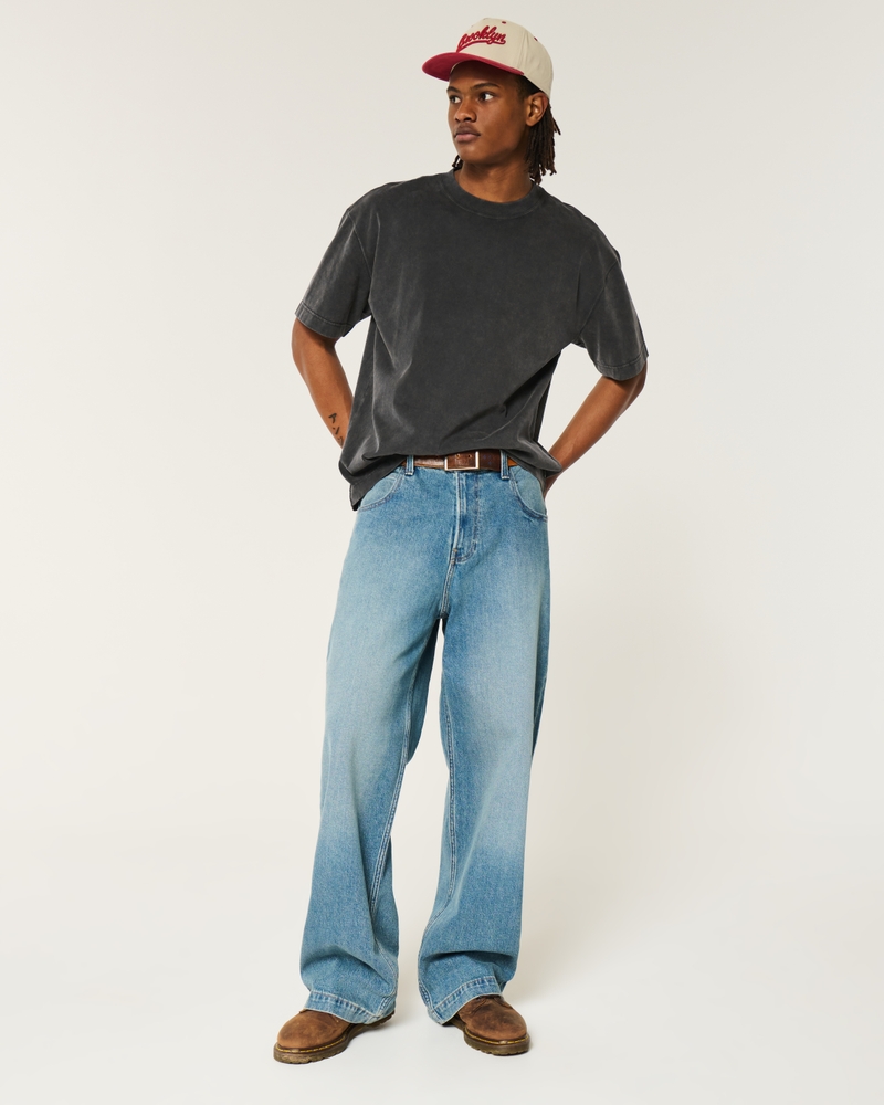 Boxy Heavyweight Washed Crew T-Shirt