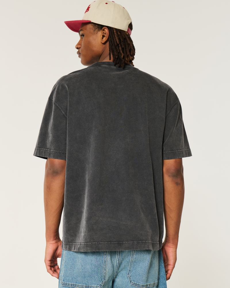 Boxy Heavyweight Washed Crew T-Shirt