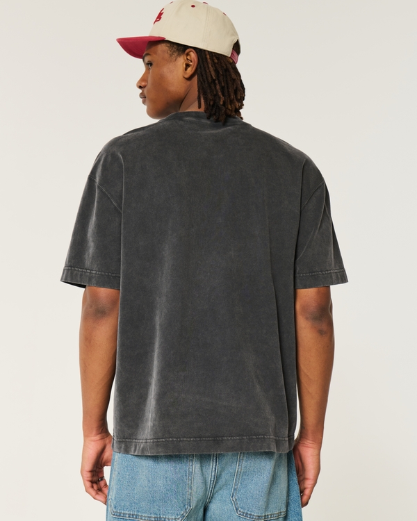 Boxy Heavyweight Washed Crew T-Shirt