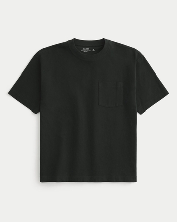 Men's Boxy Heavyweight Pocket Crew T-Shirt | Men's Tops | HollisterCo.com