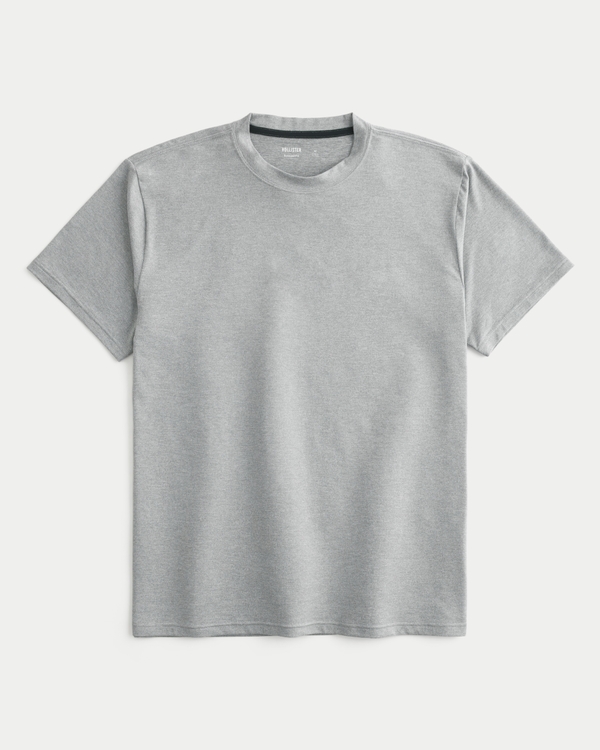 Relaxed Active Crew T-Shirt, Heather Gray view 1