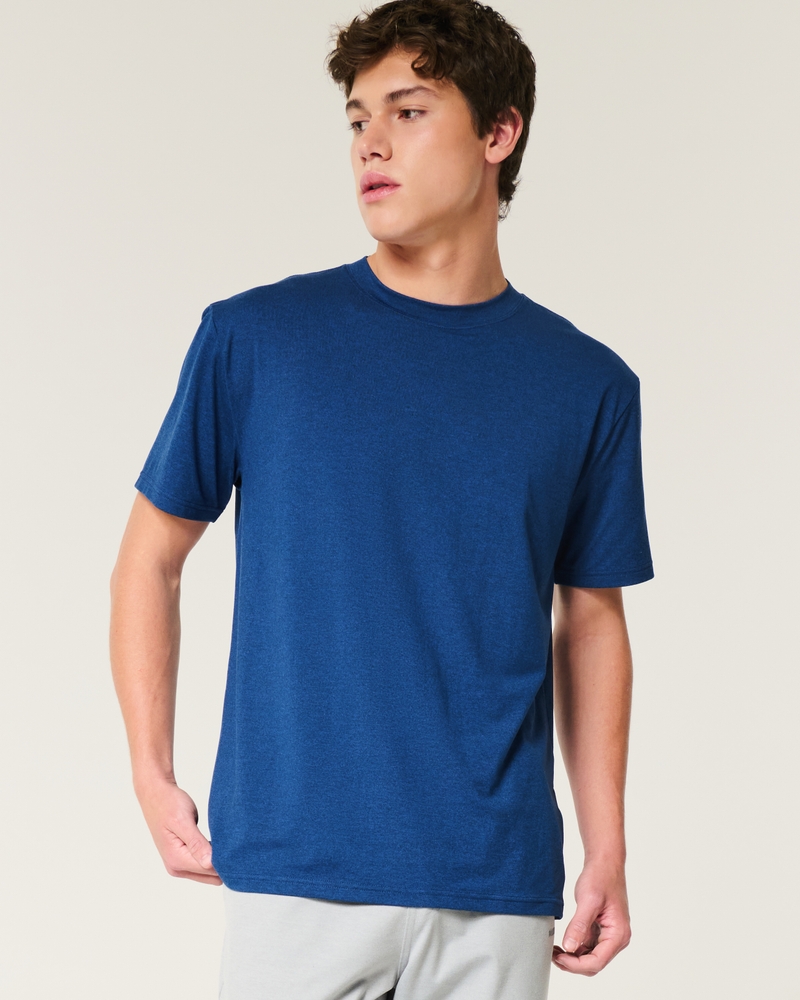 Men's Relaxed Stretch Crew T-Shirt Men's Tops