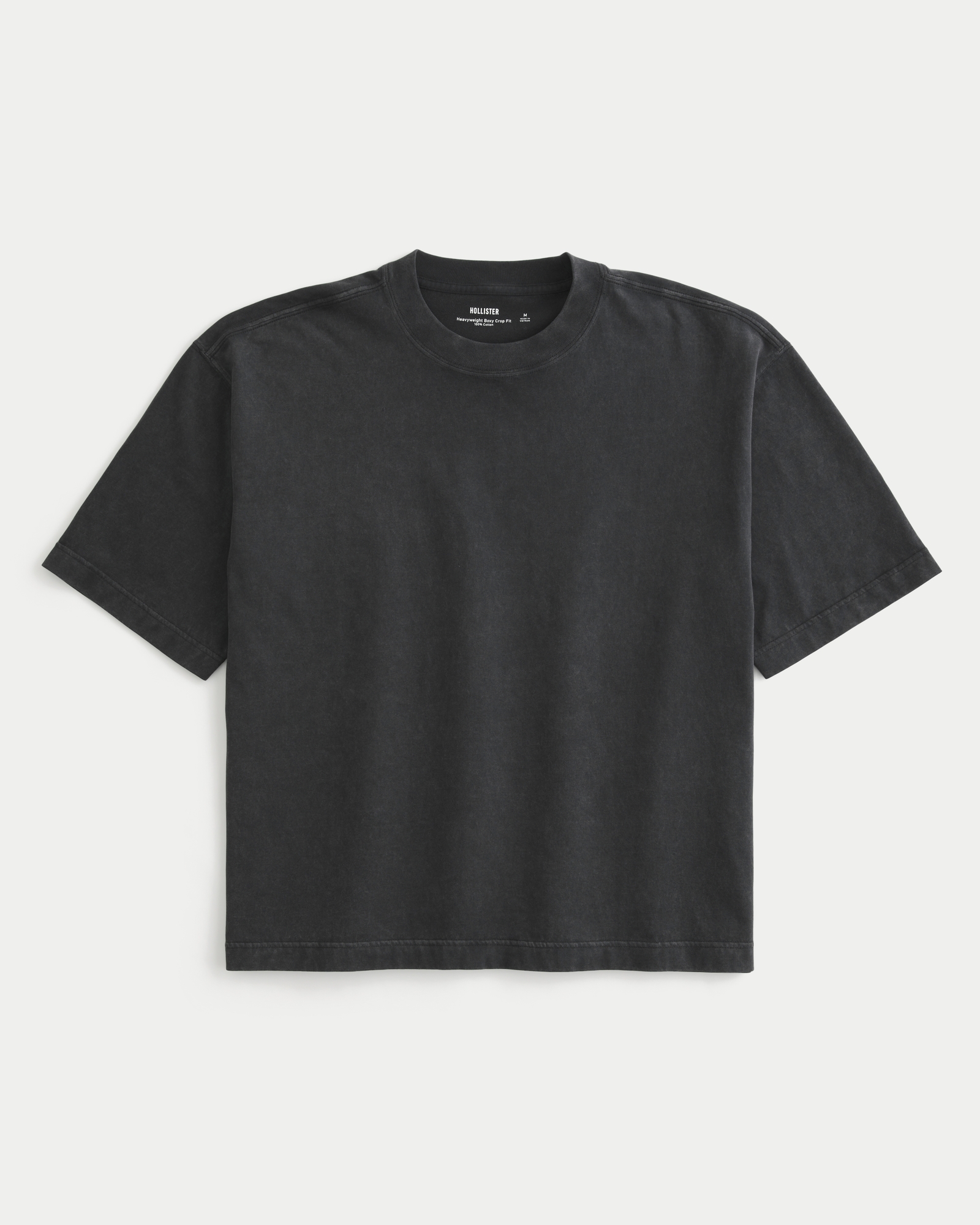 メンズ ボクシー ヘビーウェイト クロップ クルーネックTシャツ