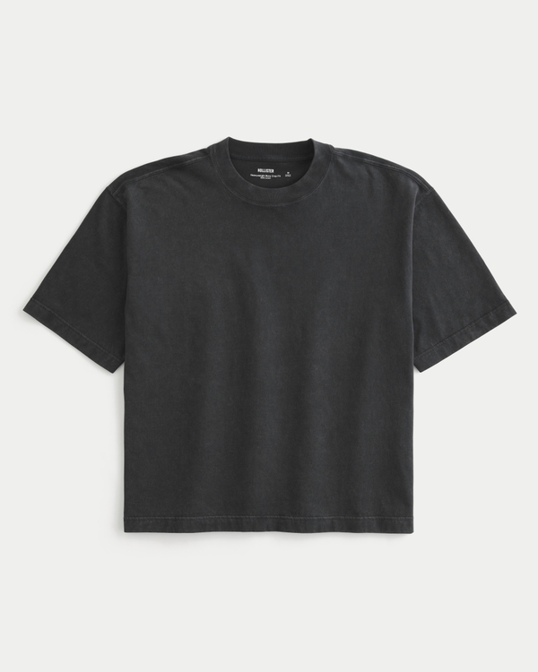Boxy Heavyweight Crop Crew T-Shirt