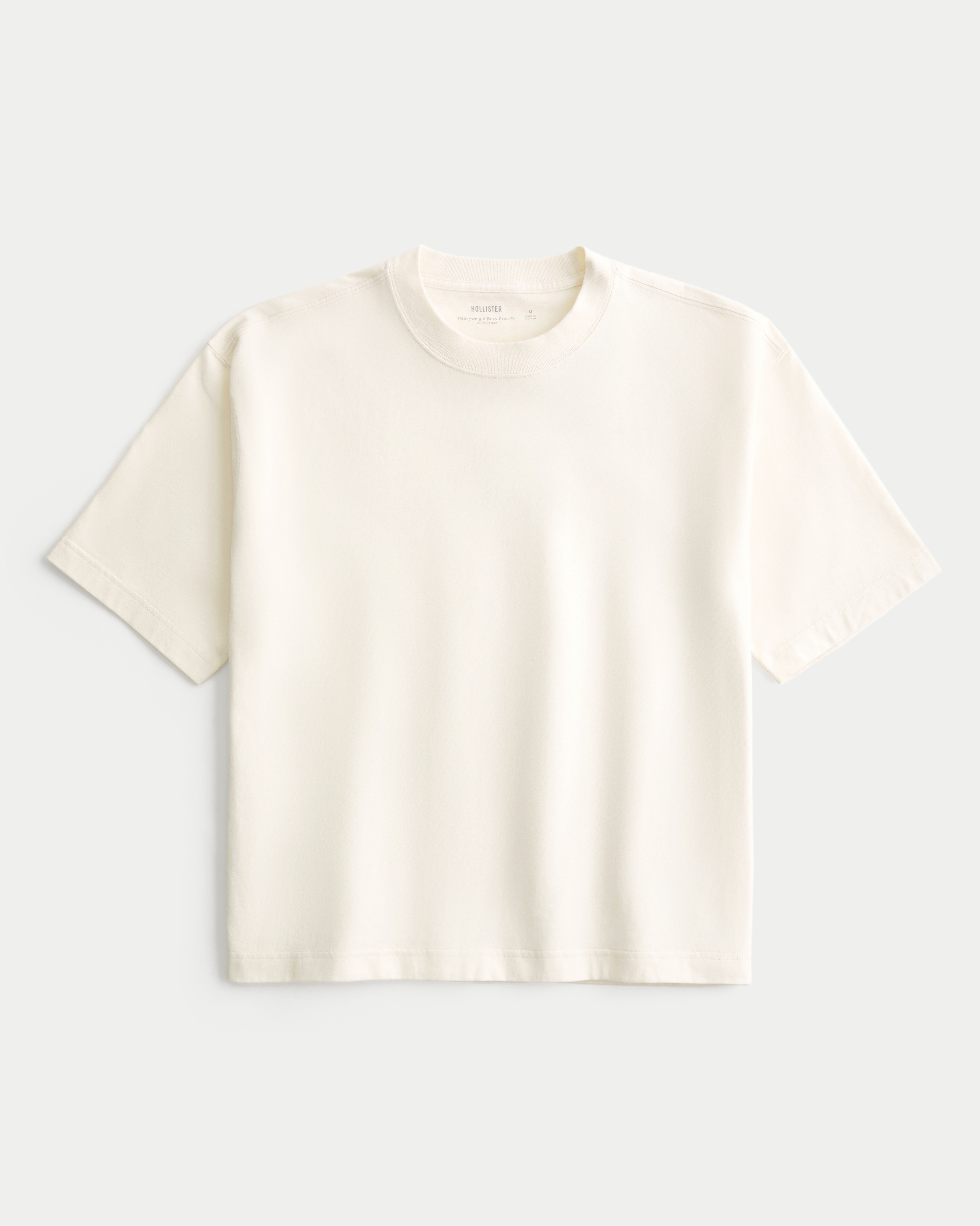 Boxy Heavyweight Crop Crew T-Shirt