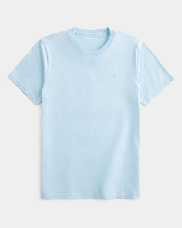 Icon Crew T-Shirt, Light Blue view 1