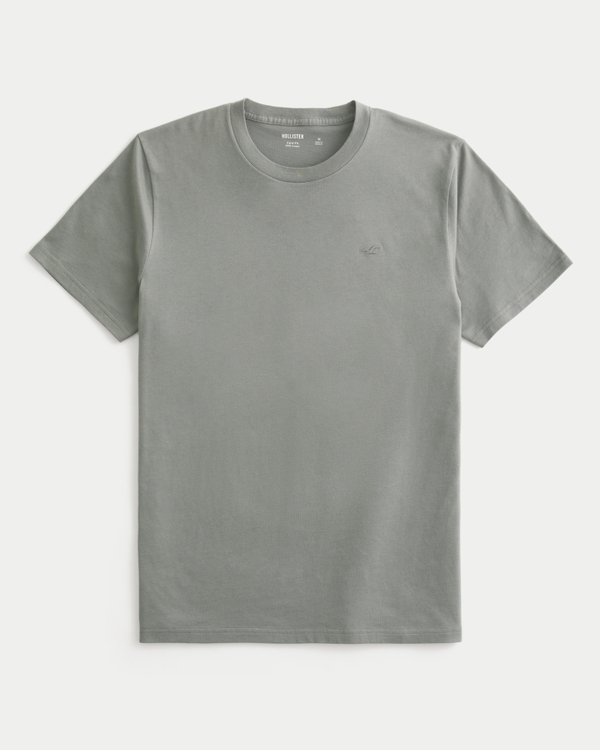 Icon Crew T-Shirt, Olive Gray view 1