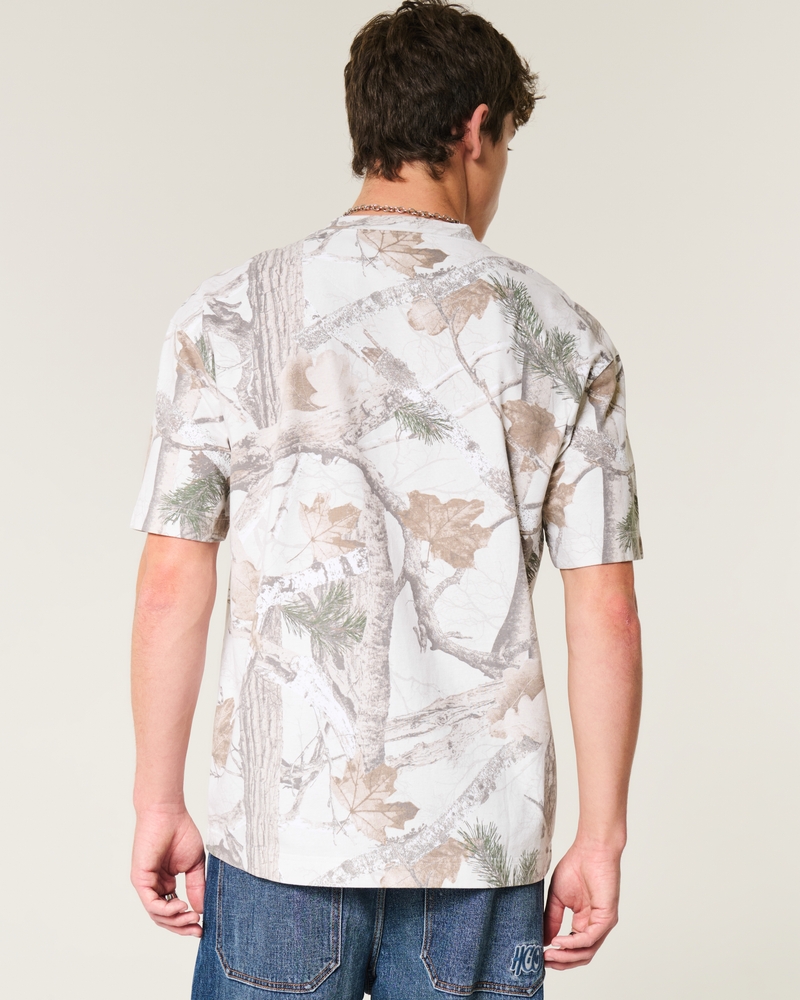 Boxy Heavyweight Camo Crew T-Shirt
