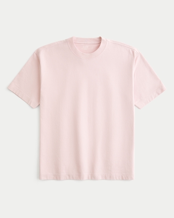 Men's Boxy Heavyweight Crew T-Shirt | Men's Tops | HollisterCo.com