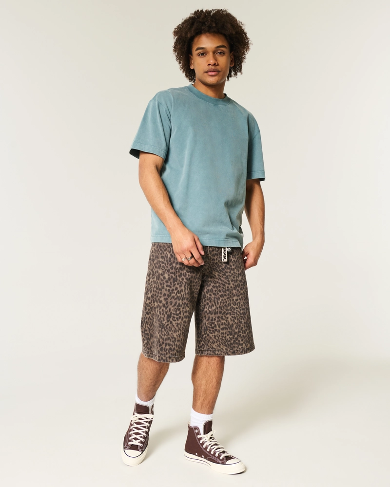 Boxy Heavyweight Washed Crew T-Shirt