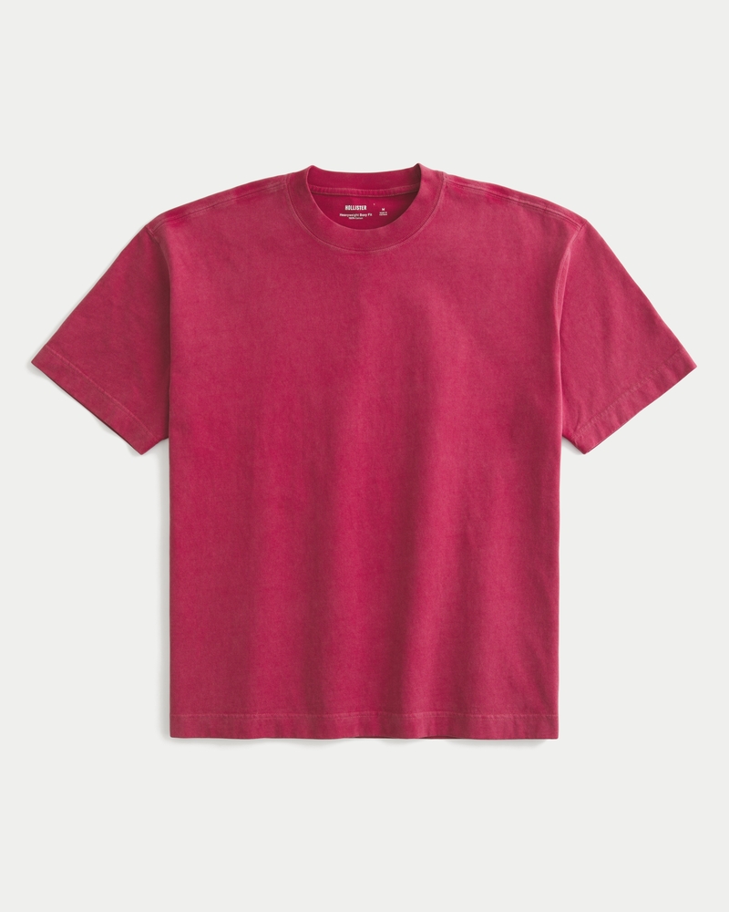 Boxy Heavyweight Washed Crew T-Shirt