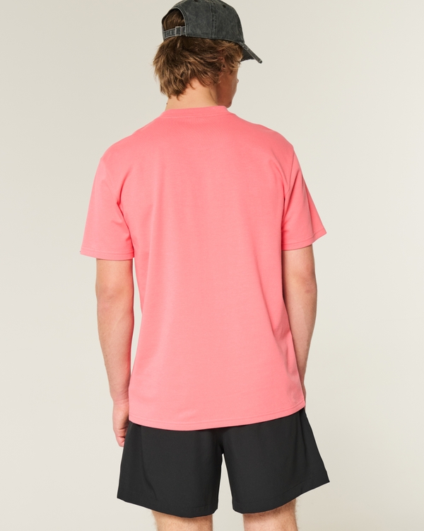 Relaxed Cooling Tee, Coral view 2