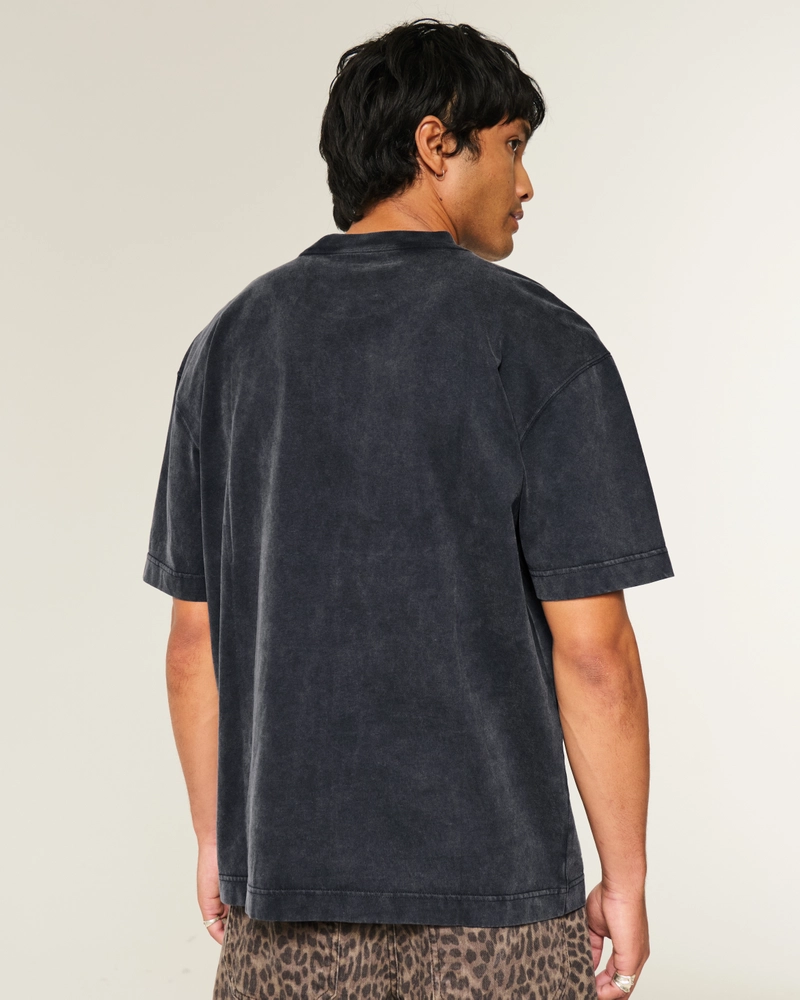 Boxy Heavyweight Paint Splatter Crew T-Shirt