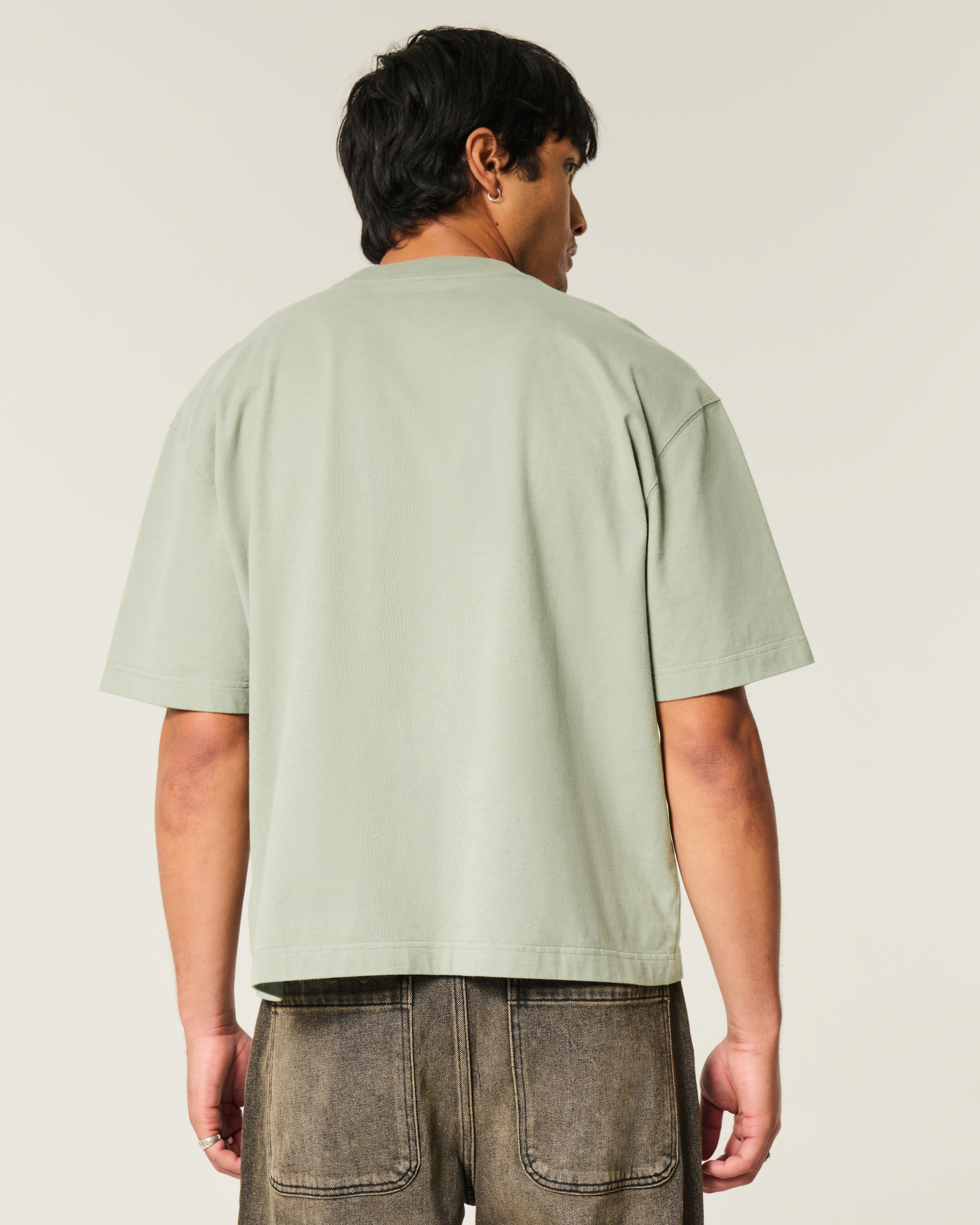 Boxy Heavyweight Crop Crew T-Shirt