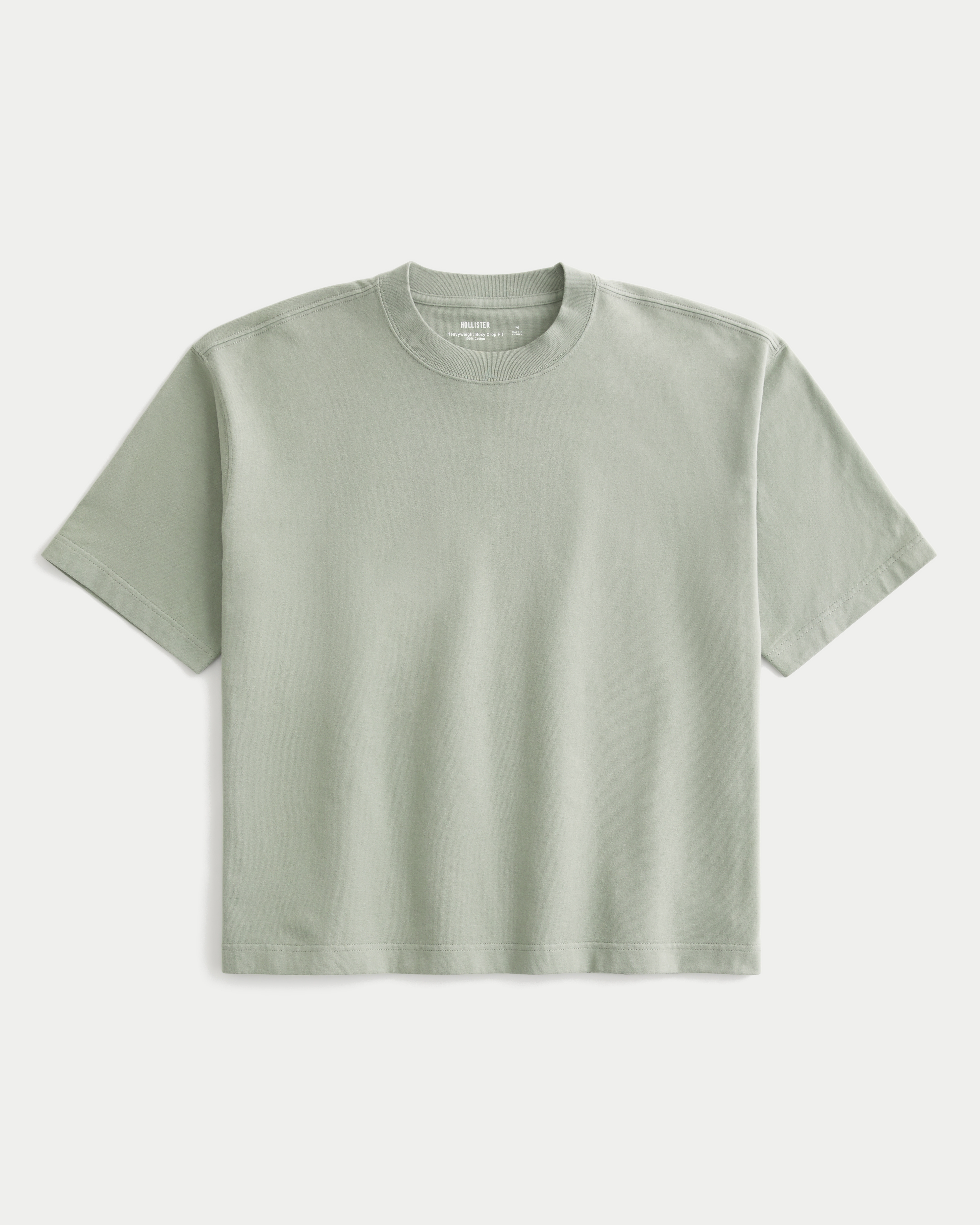 Boxy Heavyweight Crop Crew T-Shirt