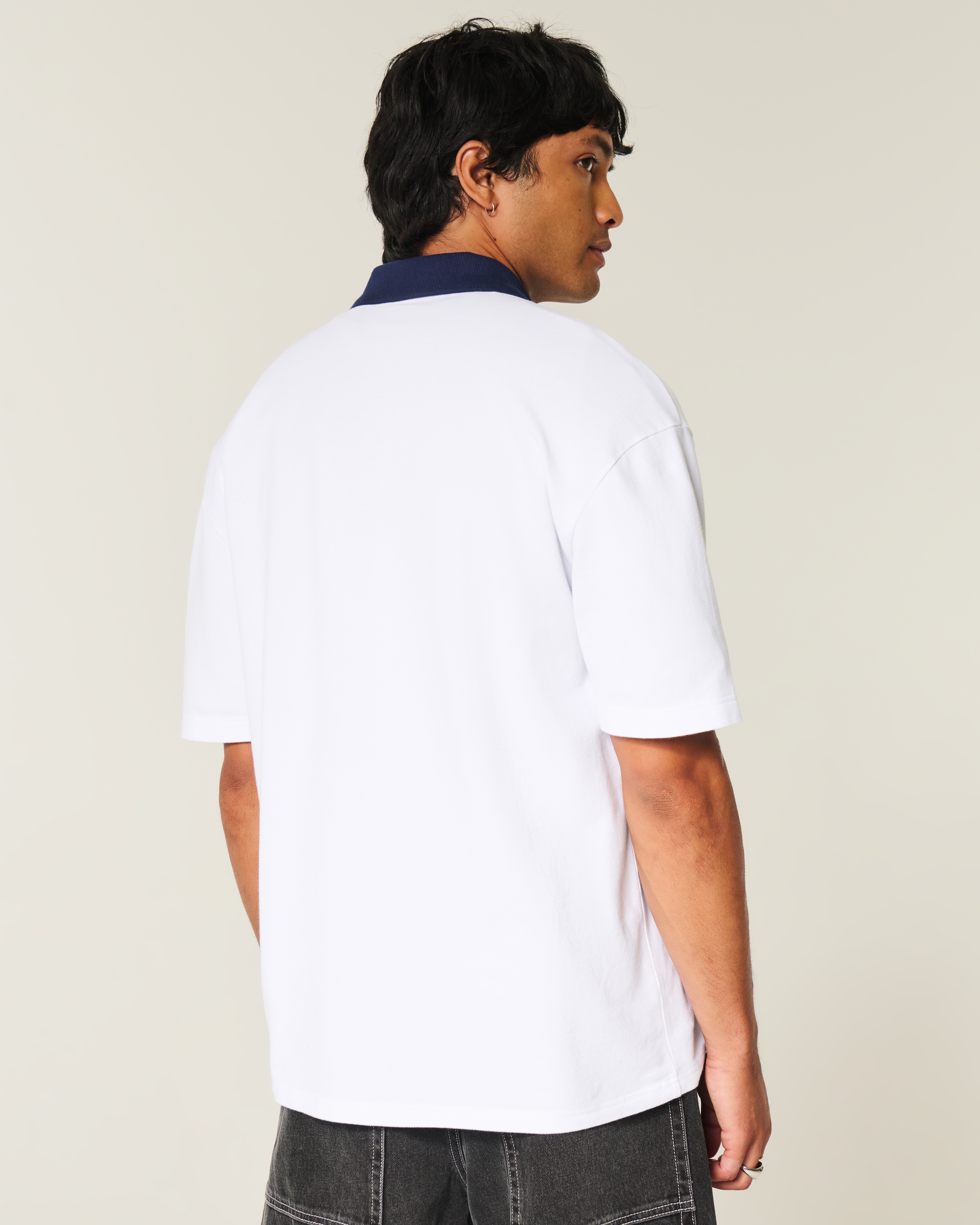 Boxy University of Michigan Wolverines Graphic Polo