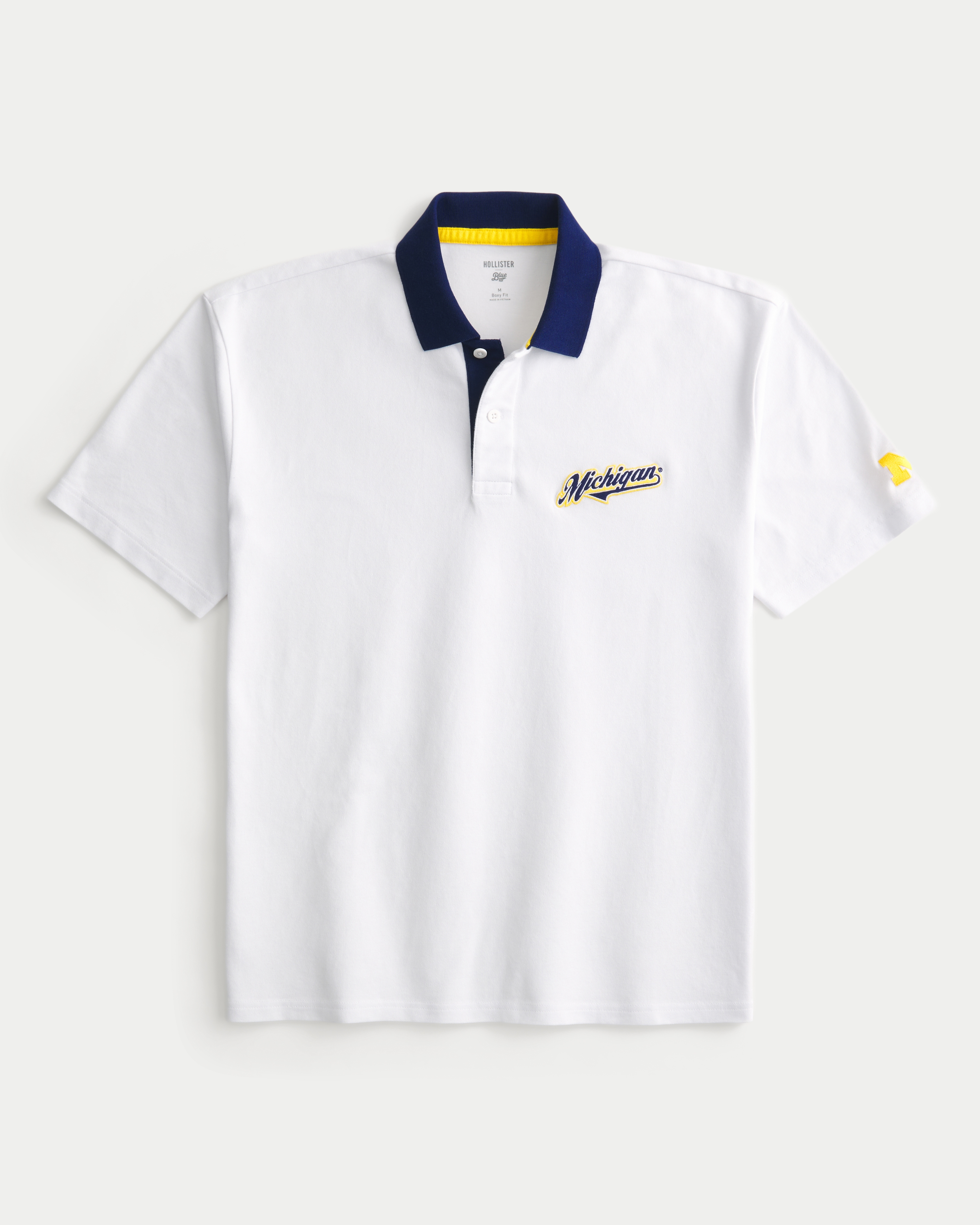Boxy University of Michigan Wolverines Graphic Polo