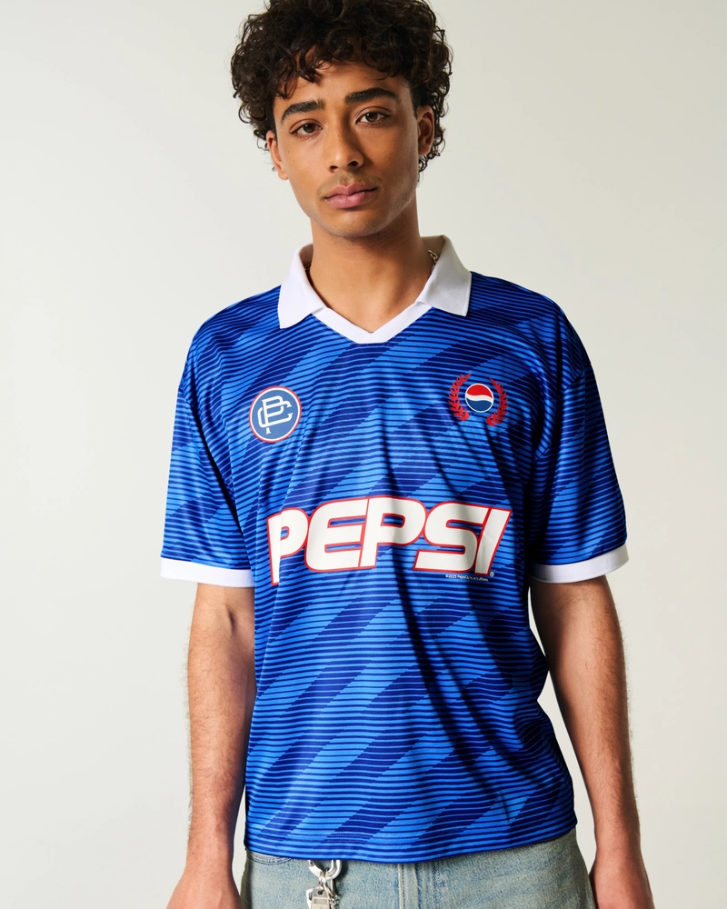 Boxy Pepsi Graphic Soccer Jersey