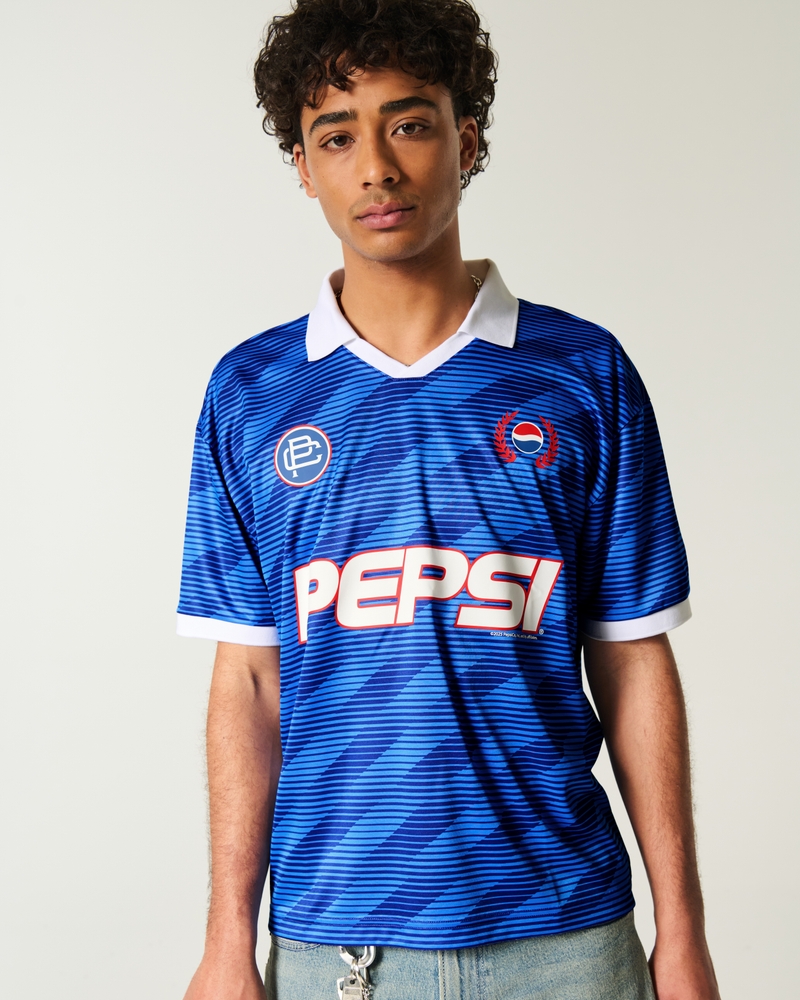 Boxy Pepsi Graphic Soccer Jersey