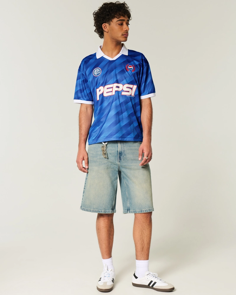 Boxy Pepsi Graphic Soccer Jersey