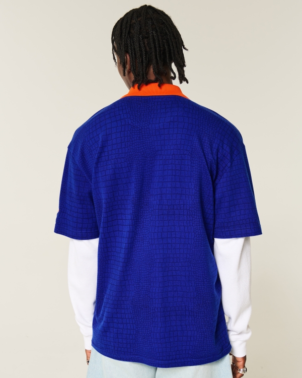 Boxy University of Florida Gators Graphic Polo, Dark Blue Pattern view 2