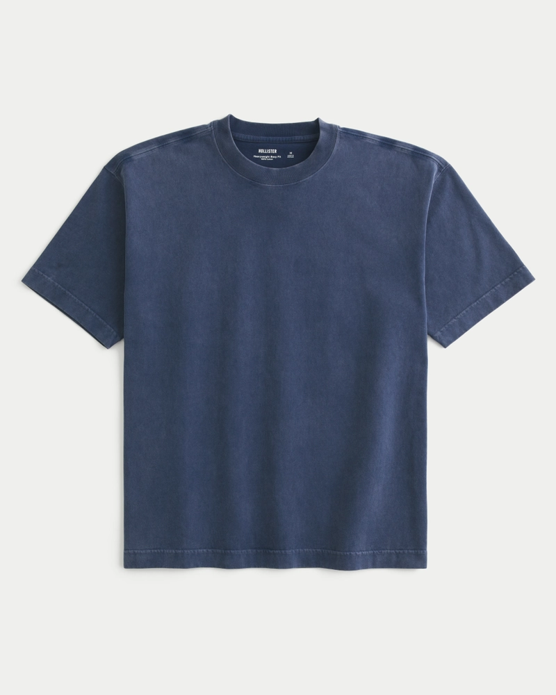 Boxy Heavyweight Washed Crew T-Shirt