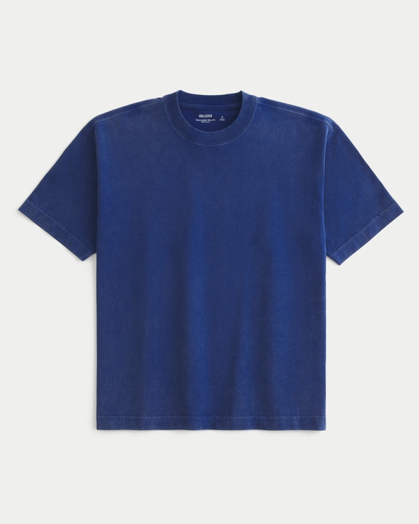 Boxy Heavyweight Washed Crew T-Shirt